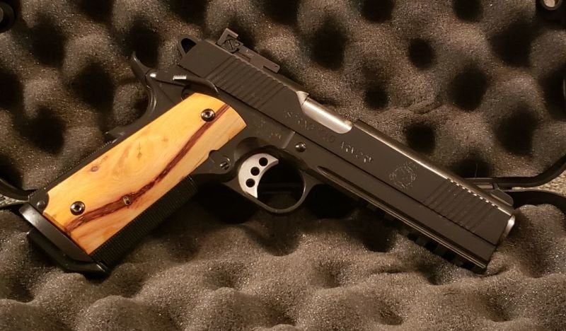 Springfield 1911 TRP Tactical Operator Full Rail .45acp w/ Custom Maple ...